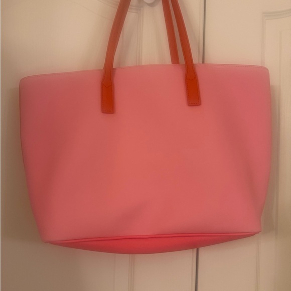Marc Jacobs beautiful Pink and Red Striped Abstract Multicolor Tote - Picture 4 of 7